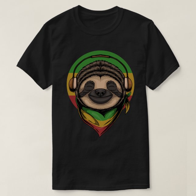Vibing Sloth T - Shirt (Design vorne)