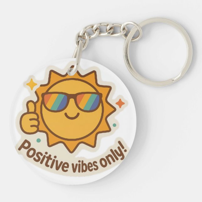 "Vibing & Thriving" Schlüsselanhänger (Rückseite)