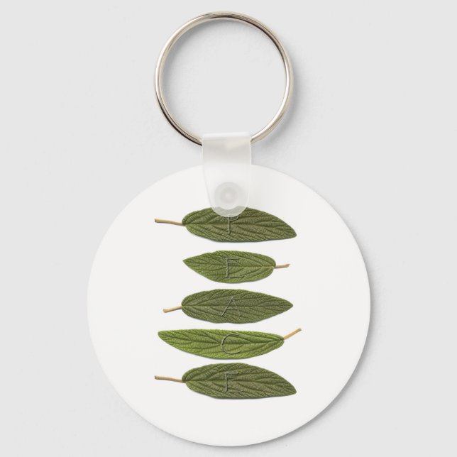 VIBIRNUM verlasse PEACE Schlüsselanhänger (Vorderseite)