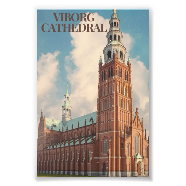 Viborg Cathedral ästhetisches Poster (Vorne)