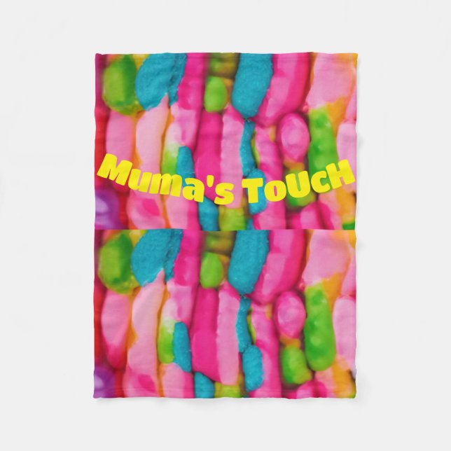 "Vibrance Embrace: Kleines Fleece Blanket (Vorderseite)