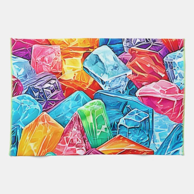 Vibranding Crystal Cluster Art Geschirrtuch (Horizontal)