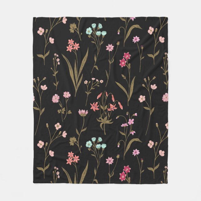 Vibranding Floral Medley Fleece Blanket (Vorderseite)