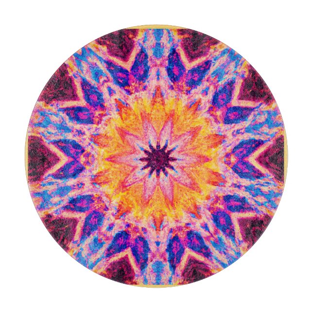 Vibranding Pattern Power Art Schneidebrett (Vorderseite)