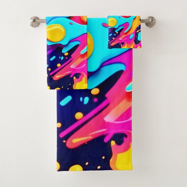 Vibranend Color Chaos Art Badhandtuch Set (Insitu)