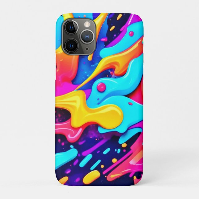 Vibranend Color Chaos Art Case-Mate iPhone Hülle (Rückseite)