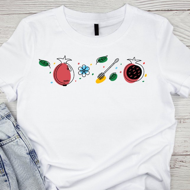 Vibranend Rosh Hashanah Celebration Elements T-Shirt (Von Creator hochgeladen)