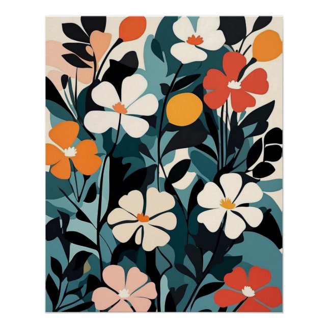 Vibranend Summer Bouquet Malerei Poster (Vorderseite)