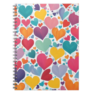 Vibranful Heart Celebration Notebook - Colorful Li Notizblock