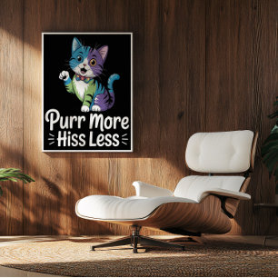 Vibranine Feline Harmony Mantra Poster
