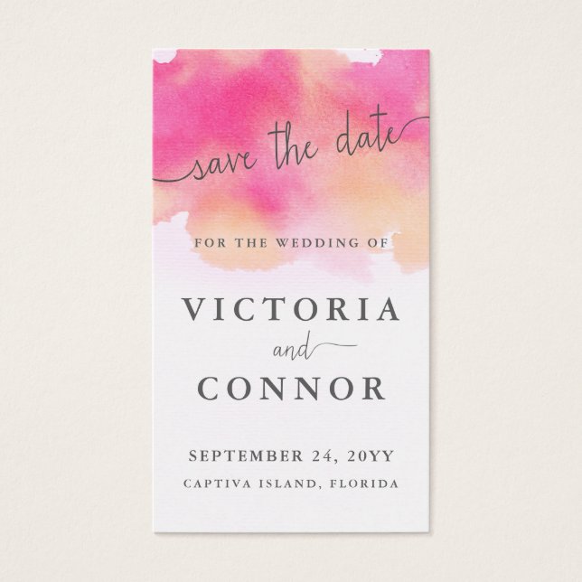 Vibraning Dreams Custom Save the Date Cards (Vorderseite)