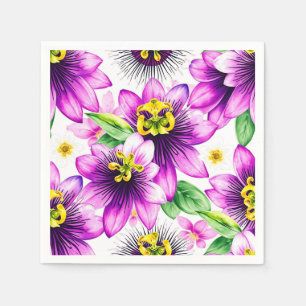 Vibraning Passion Blume Watercolor Muster Serviette