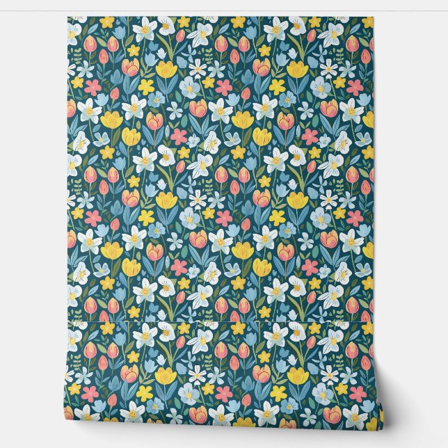 Vibranly Floral Medley Tapete (Abrollen)