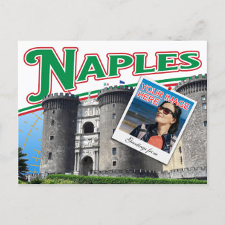 Vibranly Naples Italy photo collage Postkarte