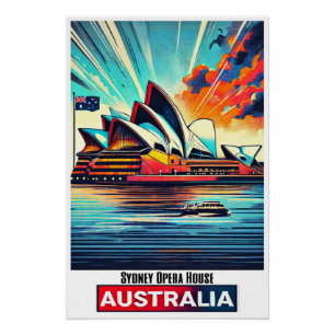 Vibranly Sydney Opera House - Australia Poster