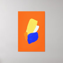 Vibrannende abstrakte gearbeitete Canvas Print