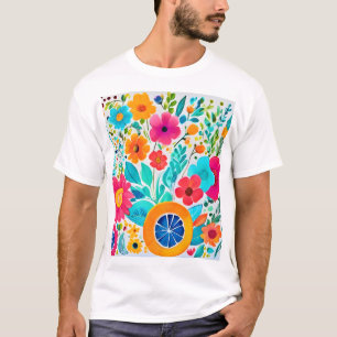 Vibrannt floral Fiesta T-Shirt