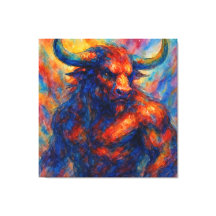 Vibrannt Watercolor Minotaur