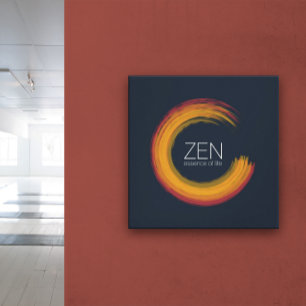 Vibrannt Zen Canvas Print Leinwanddruck
