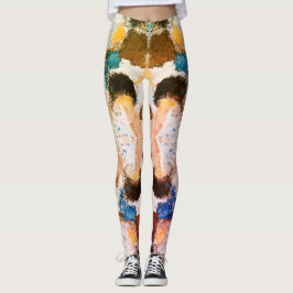 Vibrannte Pastel Symmetry - Abstrakte Textur Leggings