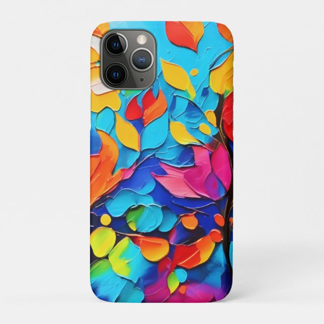Vibranntes Blumenmotiv Case-Mate iPhone Hülle (Rückseite)
