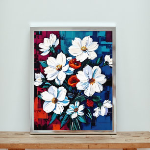 Vibranntes Blumenmotiv Fotodruck