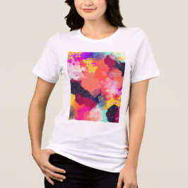 Vibrant Abstract Artwork Tri-Blend Shirt