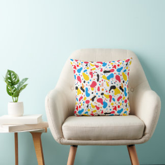 Vibrant Abstract Blob Pattern Kissen