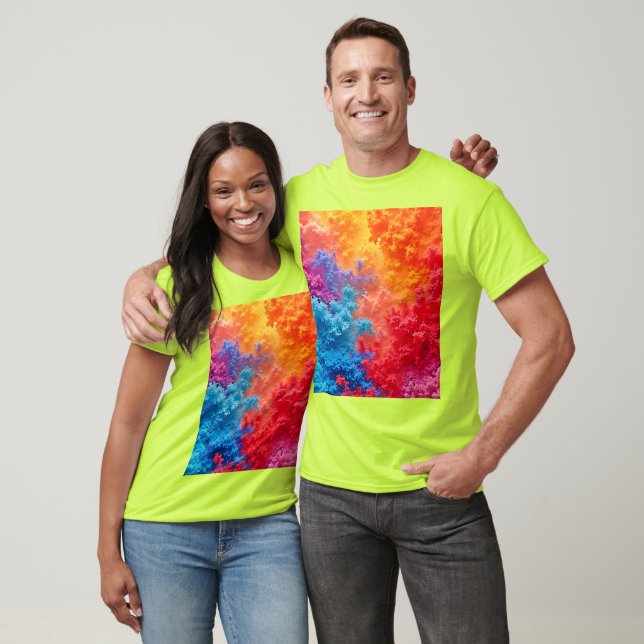 Vibrant Abstract Cloud Hues T-Shirt (Unisex)