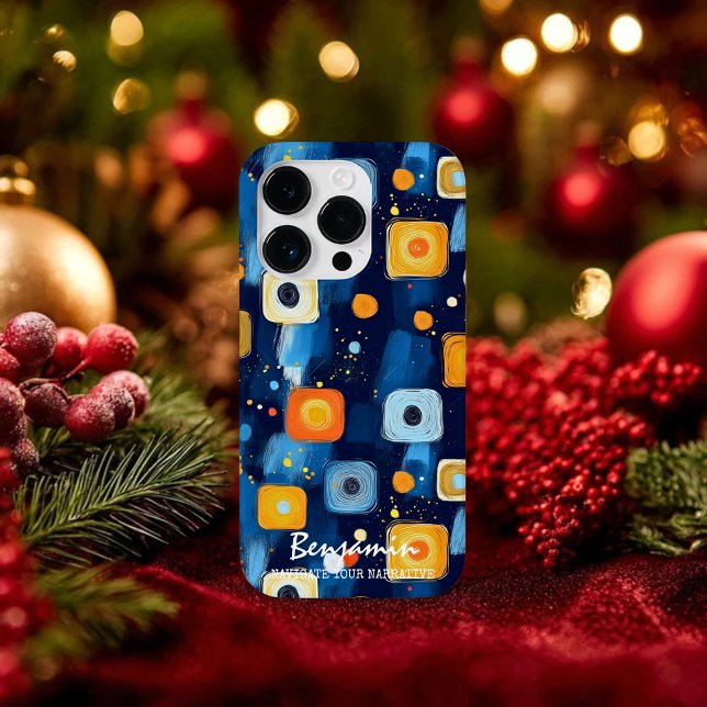 Vibrant Abstract Geometric Swirl Pattern Phone Case-Mate iPhone Hülle (Von Creator hochgeladen)