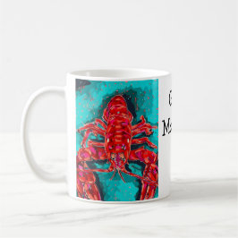 Vibrant Abstract Lobster Mug Kaffeetasse