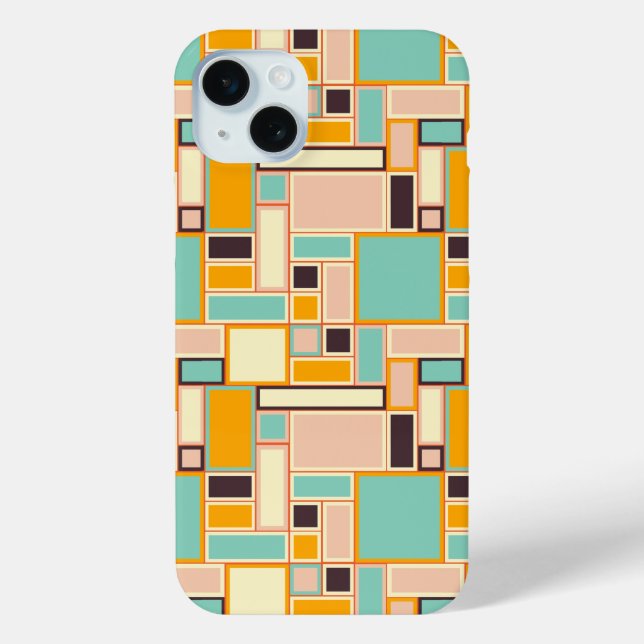 Vibrant abstract pattern with rectangles Case-Mate iPhone hülle (Rückseite)