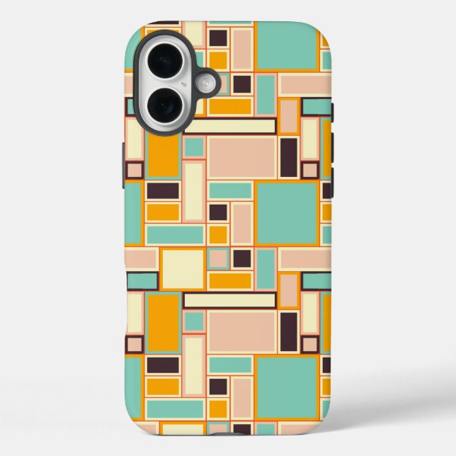 Vibrant abstract pattern with rectangles Case-Mate iPhone hülle (Rückseite)