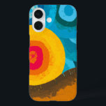 Vibrant Abstract Sunset Circles – Modern Geometric iPhone 16 Hülle<br><div class="desc">Wrap your iPhone in artful geometry with this Vibrant Abstract Sunset Circles design. Bright, circular brush strokes in fiery orange and hot pink contrast against cool teal rings for a bold, modern look. Printed on a durable, slim-fit case that protects against bumps and scratches, this design pops from every angle—perfect...</div>