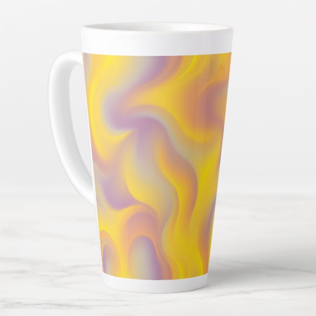 Vibrant Abstract Swirl  Milchtasse (Linke Ecke)