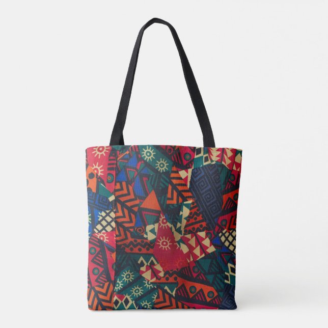 Vibrant African Geometric Tribal Abstract Pattern  (Rückseite)