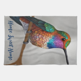 Vibrant Allen’s Hummingbird Painting Geschirrtuch