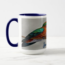 Vibrant Allen’s Hummingbird Painting Tasse