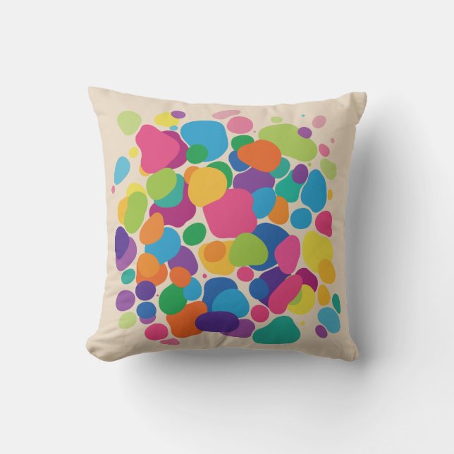 Vibrant Amoeba Burst Kissen (Vorderseite)