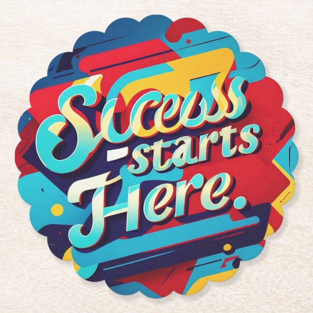 "Vibrant Aspirations Wall Art" Untersetzer (Vorderseite)