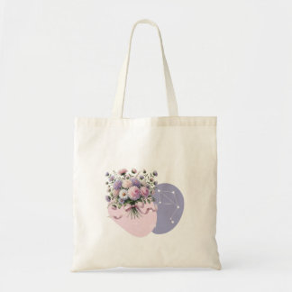 Vibrant Aster Libra Constellation Romantisches Des Tragetasche