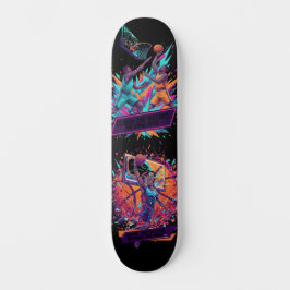Vibrant Basketball Victory Graphic Pro Skateboard