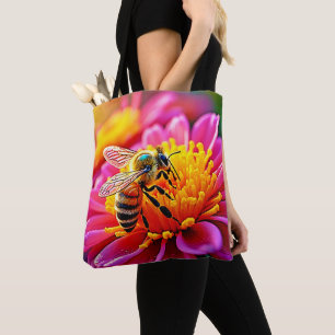Vibrant Bee on Bloom Design