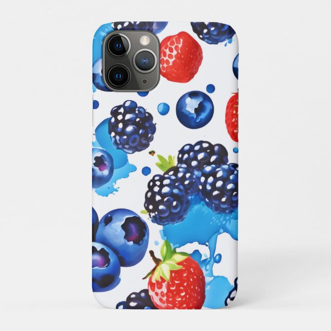 Vibrant Berry Pattern Case-Mate iPhone Hülle (Rückseite)