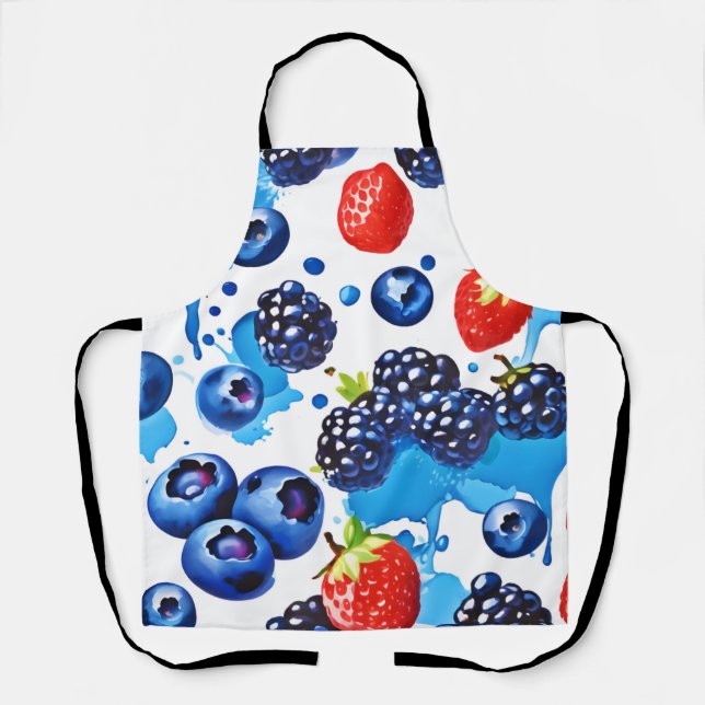 Vibrant Berry Pattern Schürze (Vorderseite)