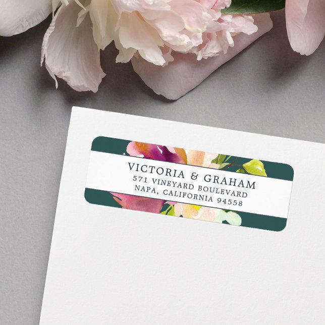 Vibrant Bloom | Florale Rücksendeadresse (Von Creator hochgeladen)