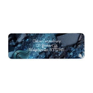 Vibrant Blue Glam Makeup Rücksendeadresse