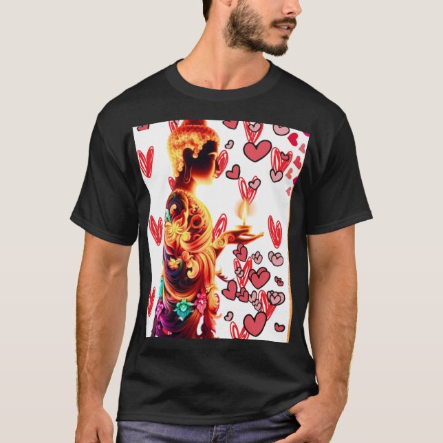 🕊️ ✨ Vibrant Buddha Artwork 🌸 ❤️ - Ein Symbol vo T-Shirt (Vorderseite)