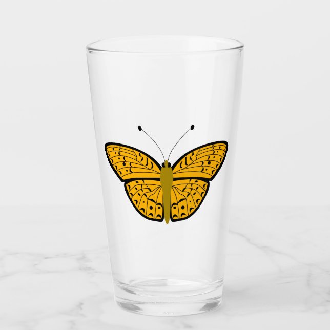 Vibrant Butterfly Tumbler - Die Eleganz der Natur (Vorderseite)