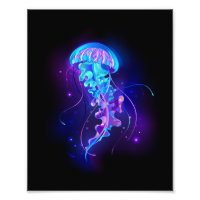 Vibrant Color Glowing Jellyfish